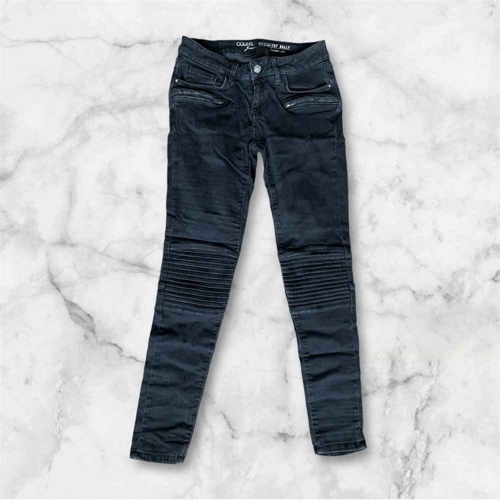 Colin’s Jeanswear Black Super Slim Fit Low Rise757 Sally Skinny Leg L30 Stretch.